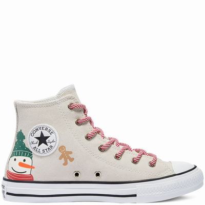 Converse Winter Holidays Chuck Taylor All Star - Lasten Matalavartiset Tennarit - Valkoinen/Mustat